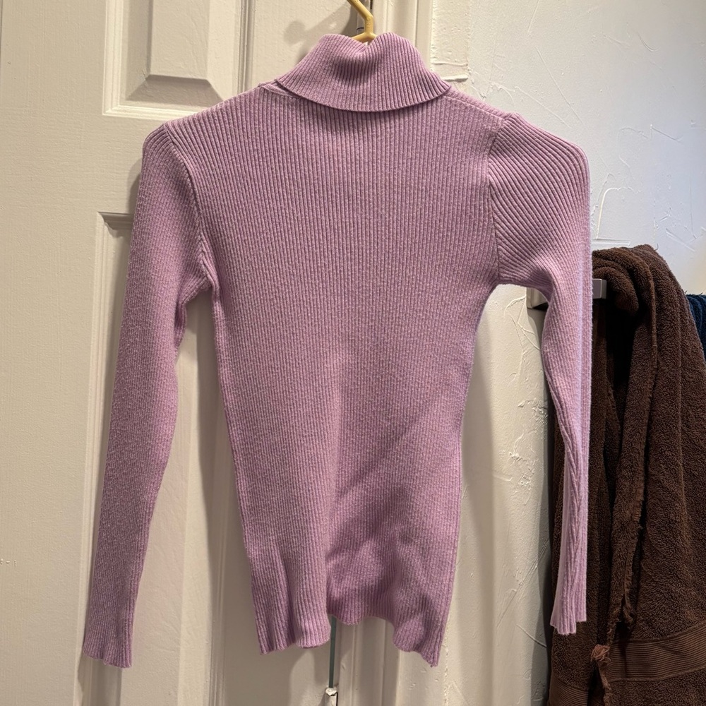Purple turtle neck top - Picture 4 of 5